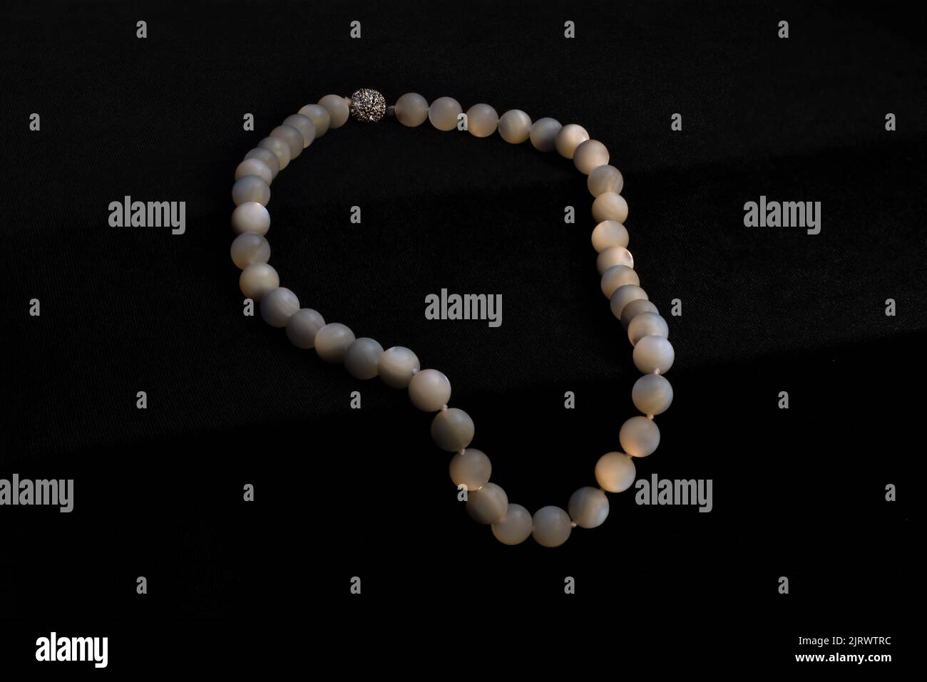 Pearl necklace from Ohrid lake, Macedonia traditional souvenir stock photo Stock Photo