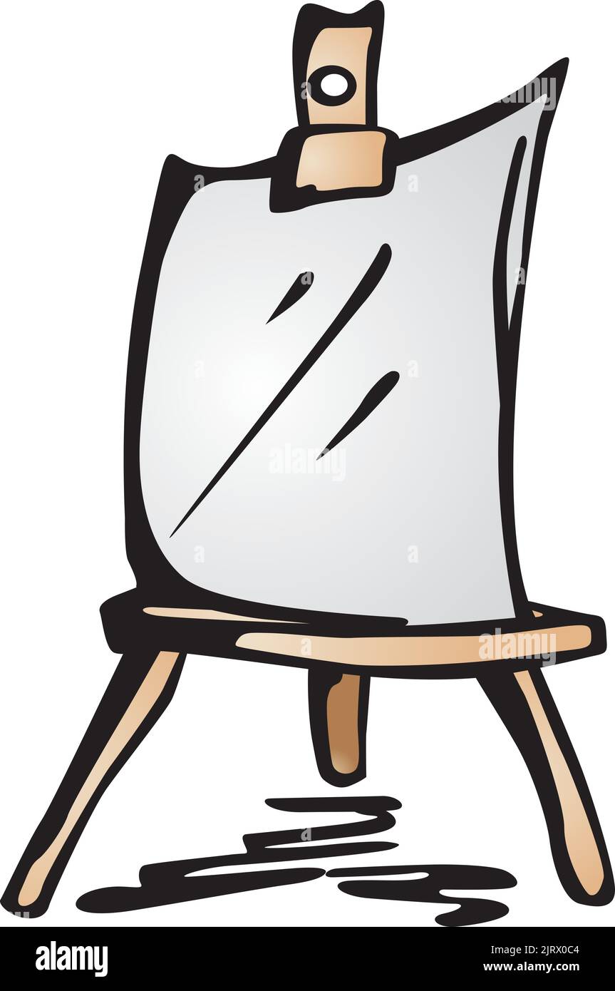 Painters stand Stock Vector Images Alamy