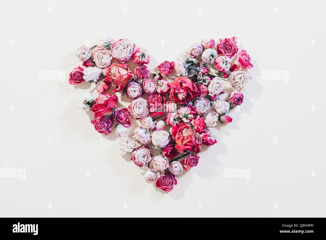 love heart shaped flower composition anniversary Stock Photo Alamy
