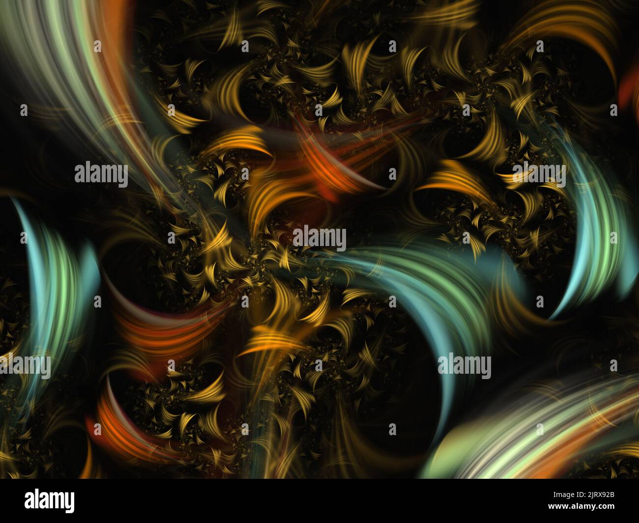 Awesome digital art paint consists of fractal color texture and is