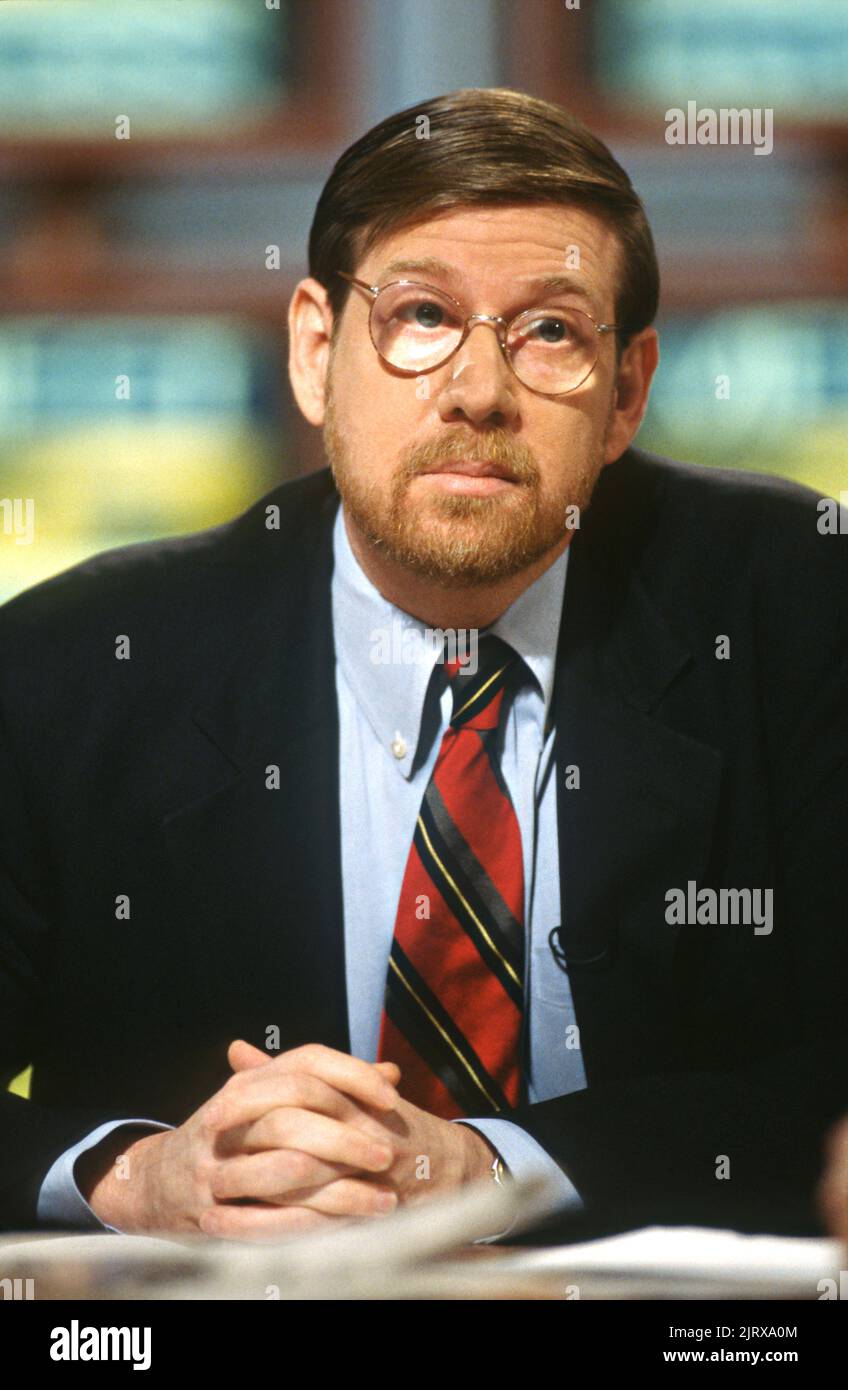 Food Drug Administration commissioner David Kessler during NBC’s Meet the Press, June 22, 1997 in Washington, D.C. Kessler discussed the FDA issues with the recent closed-door tobacco deal saying there were too many loopholes.  Credit: Richard Ellis/Richard Ellis/Alamy Live News Stock Photo