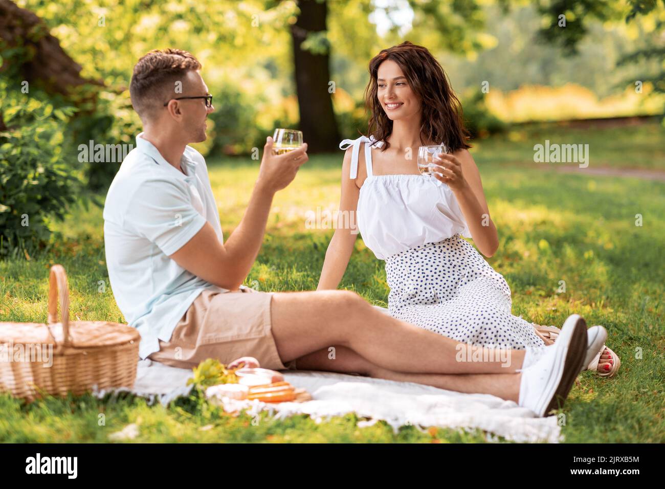 Happy man picnic park hi-res stock photography and images - Alamy
