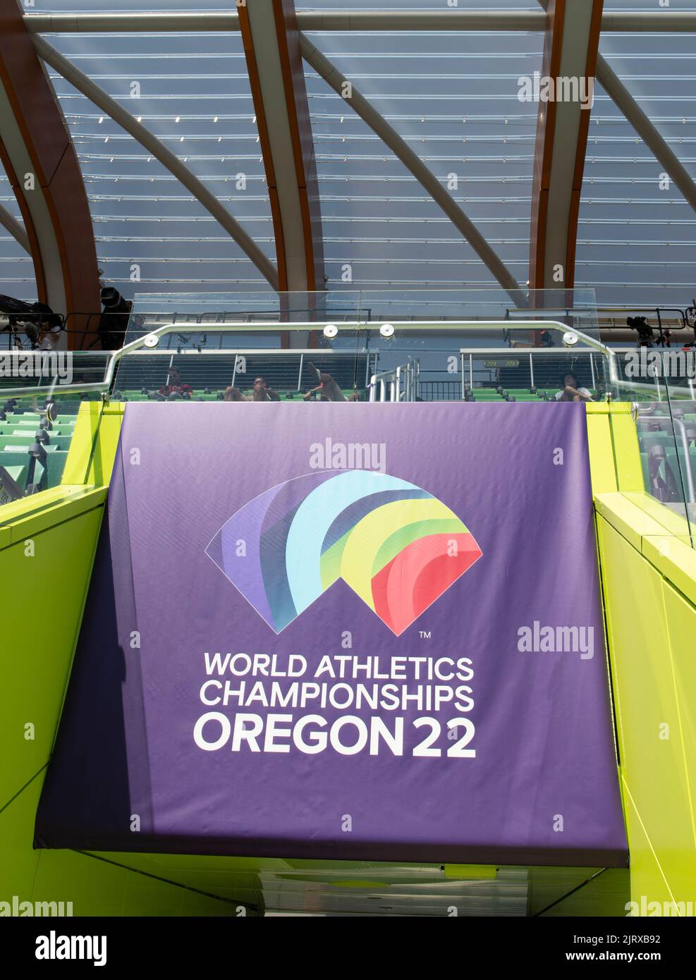 World Athletics Championships Logo, Hayward Field, Eugene, Oregon USA ...