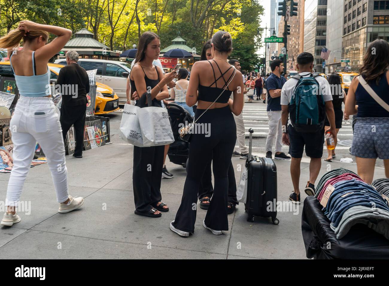 Activities in Midtown Manhattan in New York on Thursday, August