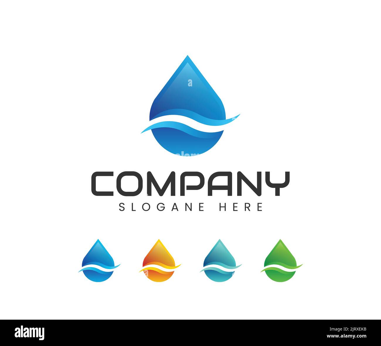 Plumbing logo design. Plumb Service logo designs Template with water symbol, Plumbing logo designs vector Stock Vector