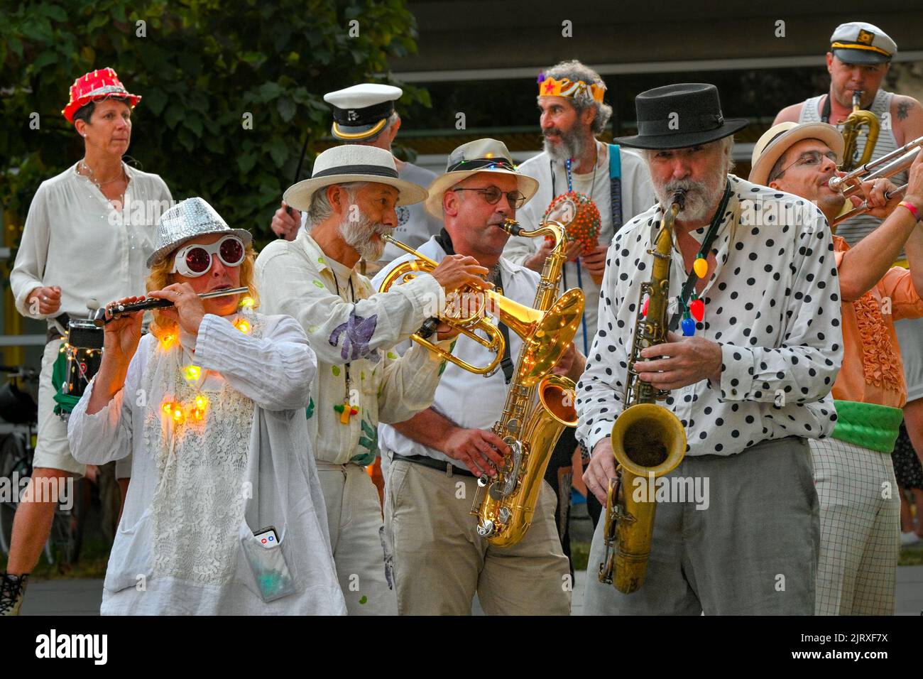 The Carnival Band lead Lantern Procession, Trout Lake, John Hendry Park
