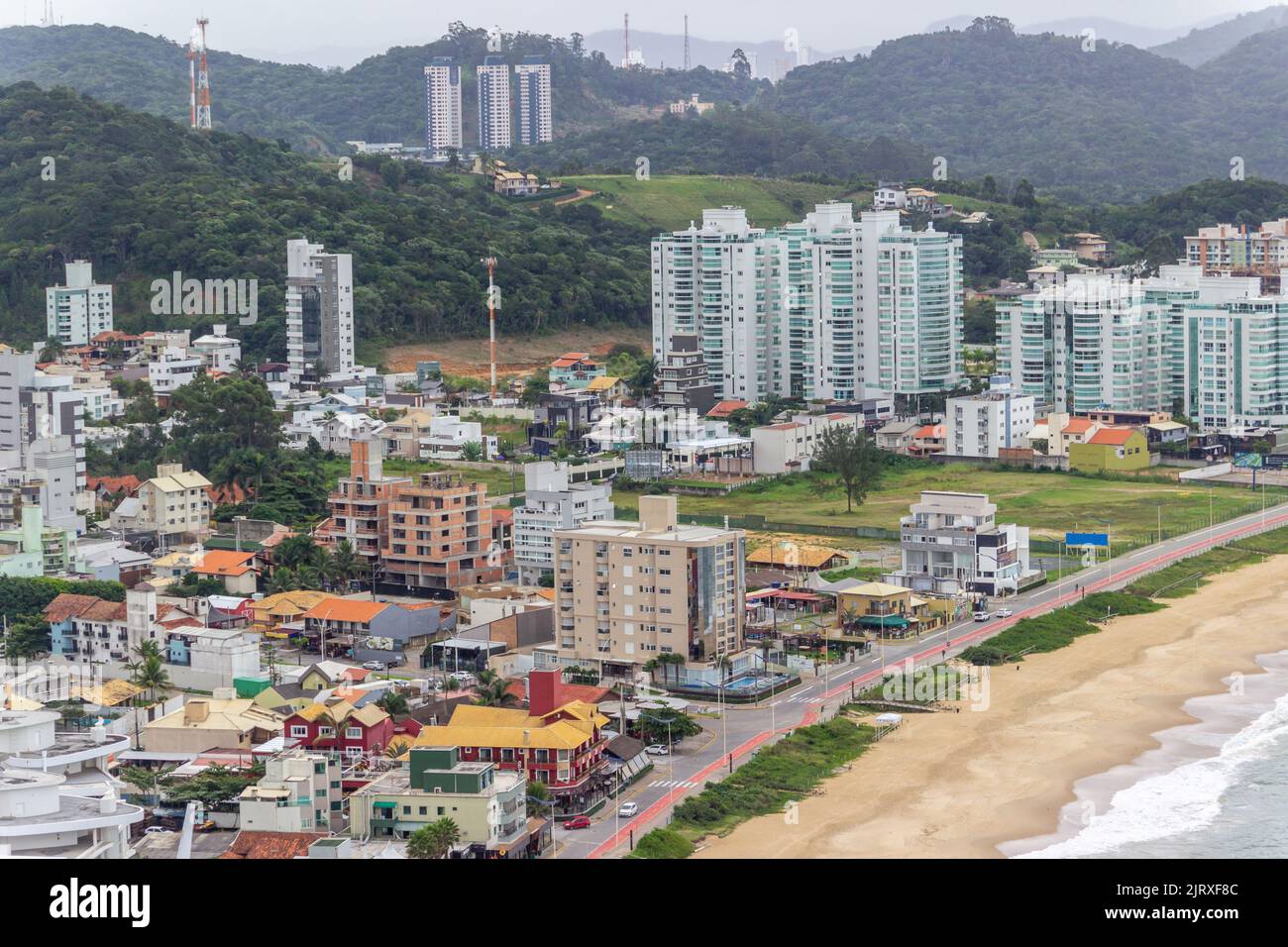 view from top of the hill of the careca in Balneario Camboriu in santa catarina Brazil Stock Photo