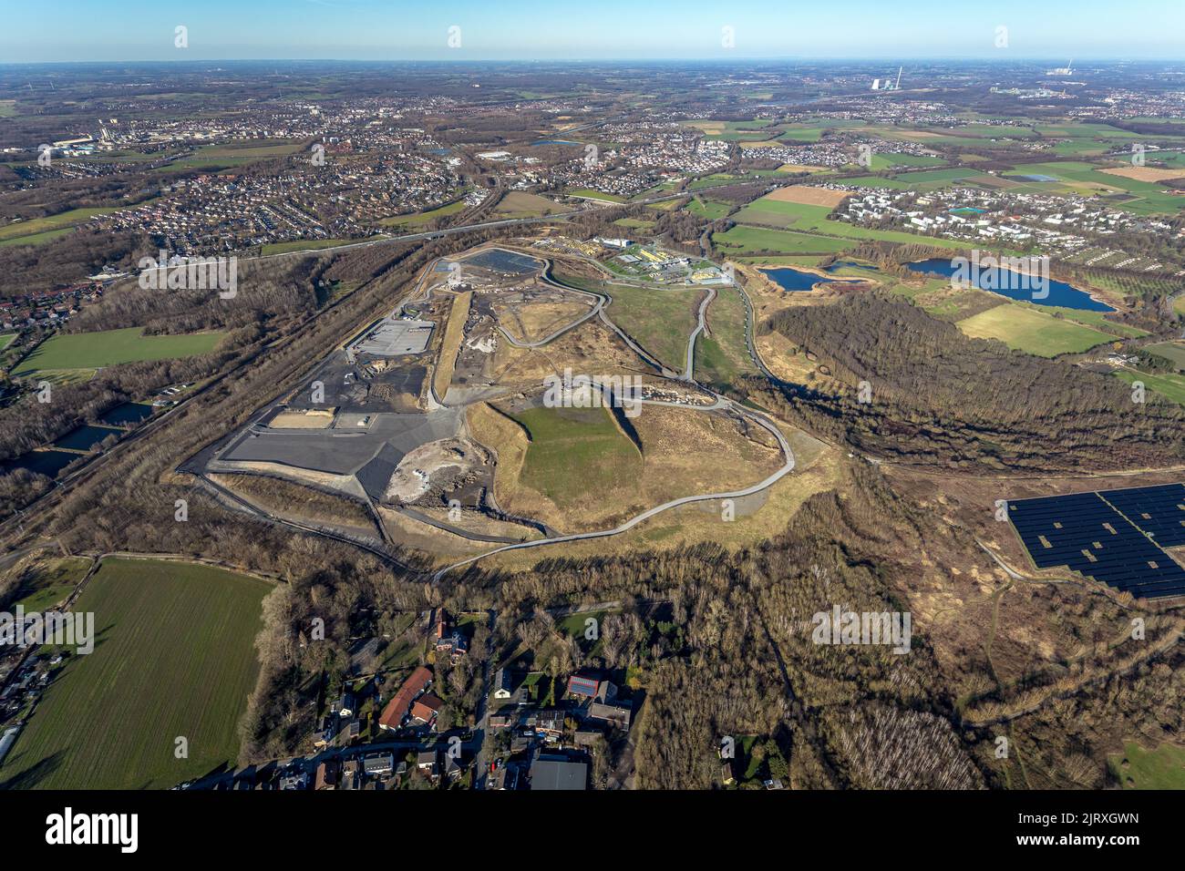 Aerial view, Rewe Dortmund Logistics Centre, Industrial Estate