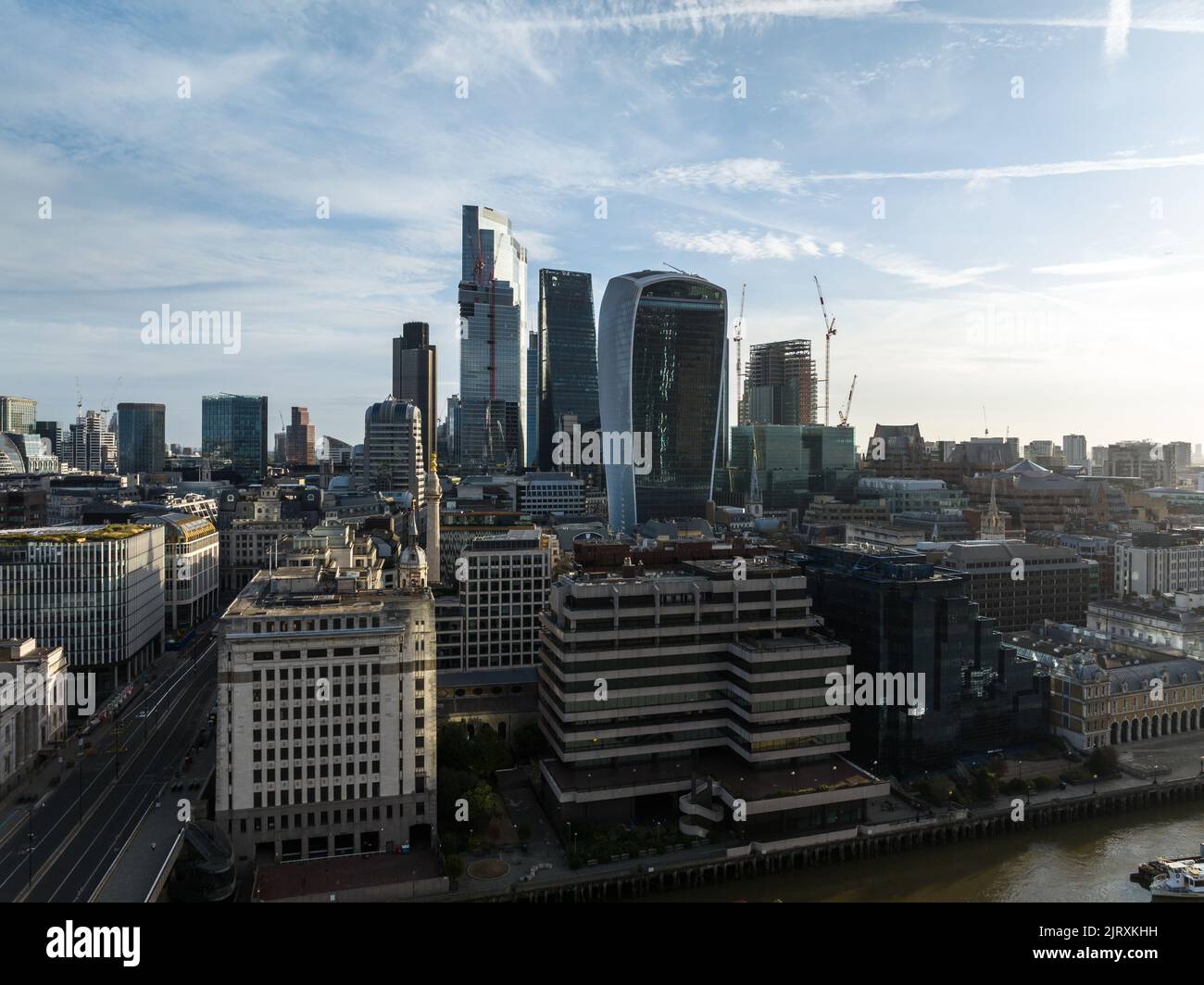 London city skyline aerial view Stock Photo - Alamy