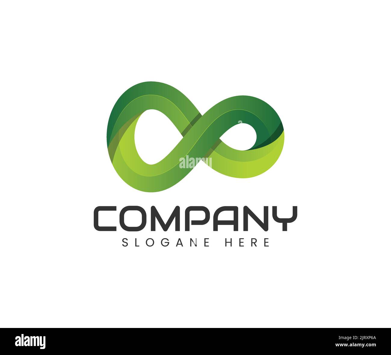 Modern 3d infinity logo design. Infinite symbol icon or logo design template Stock Vector