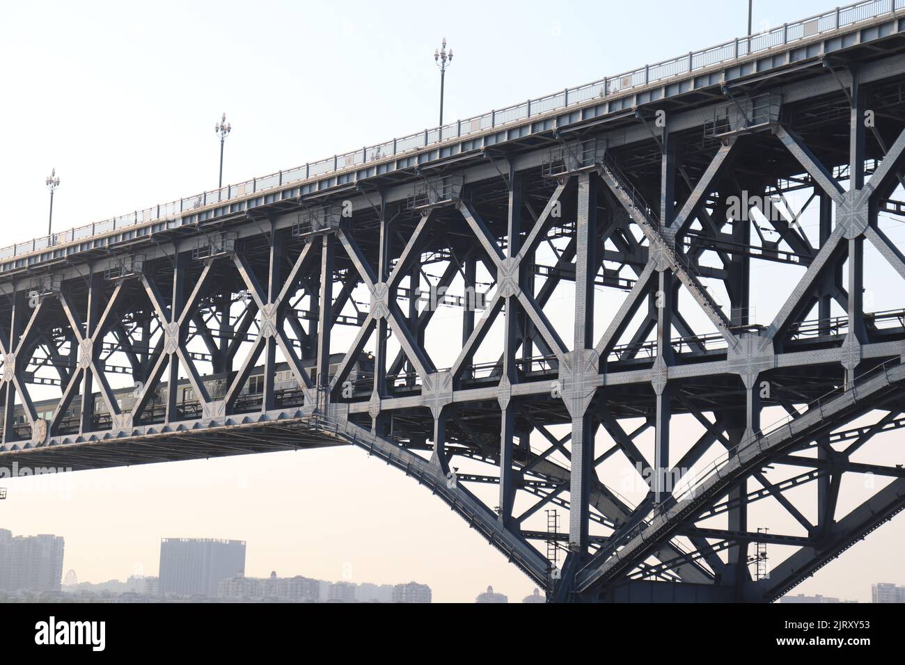 The Nanjing Yangtze River Bridge Stock Photo