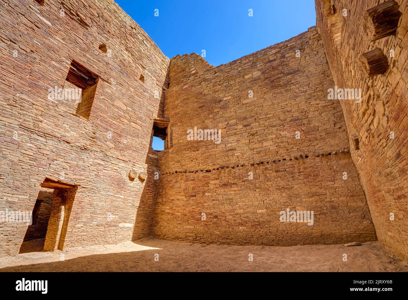 Pueblo Bonito, Chaco Culture National Historic Park, New Mexico, USA Stock Photo