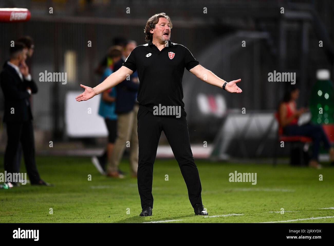 Monza, Italy. 26 August 2022. Giovanni Stroppa, head coach of AC Monza, reacts during the Serie A football match between AC Monza and Udinese Calcio. Credit: Nicolò Campo/Alamy Live News Stock Photo