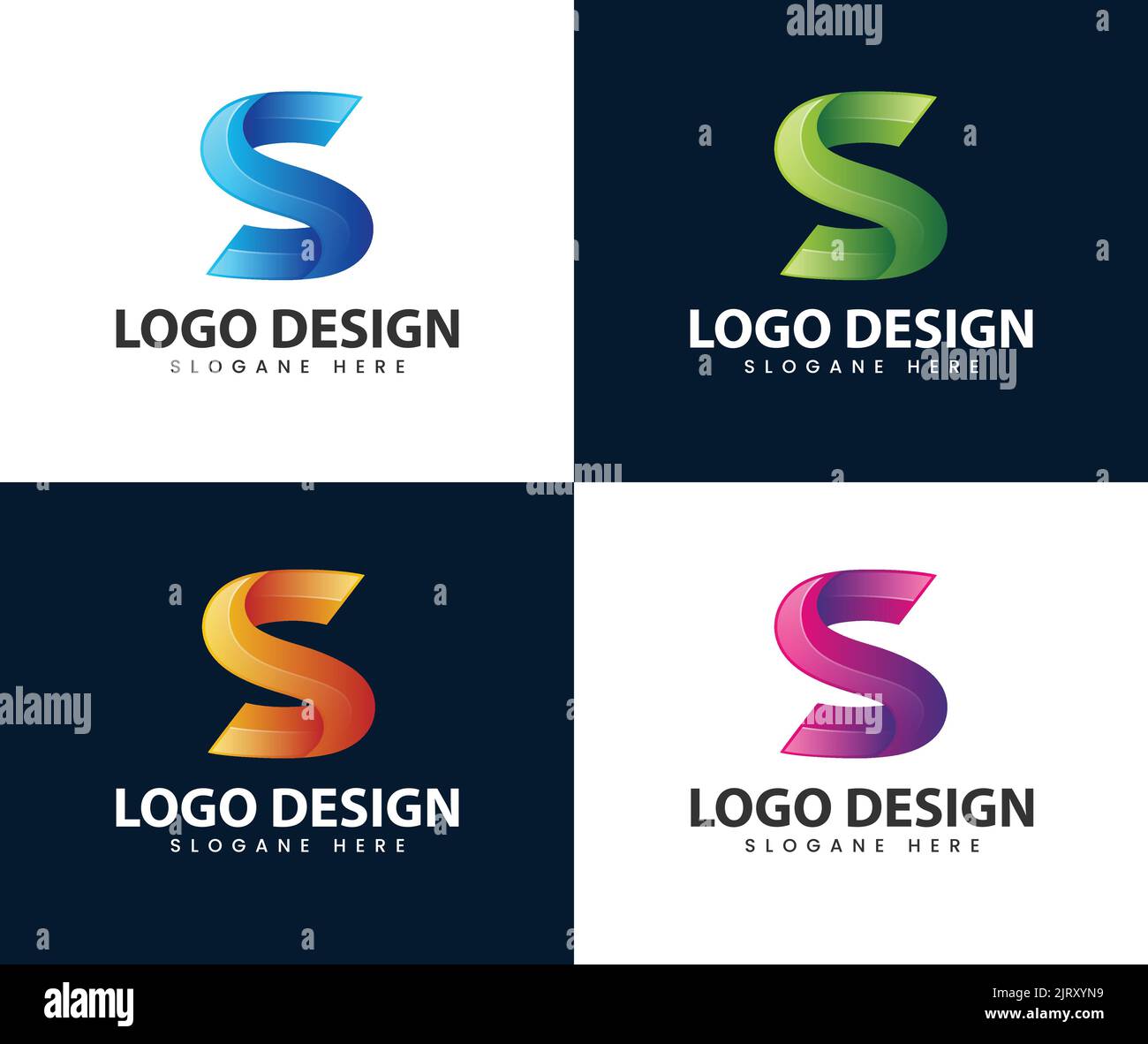 Modern 3d letter s logo design. Business corporate letter S logo design ...