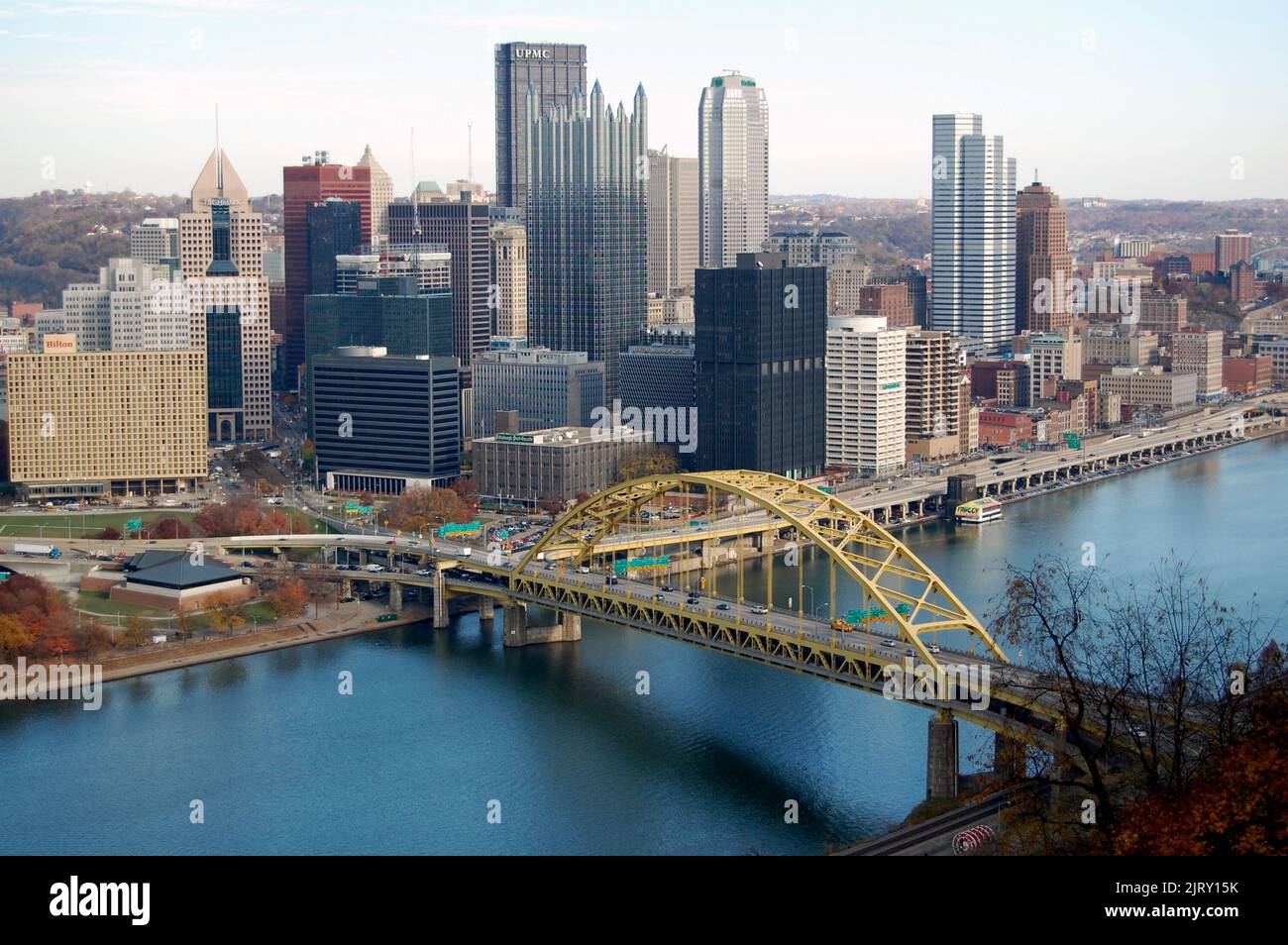 The Pittsburgh Skyline shows why it is also known as the "City of