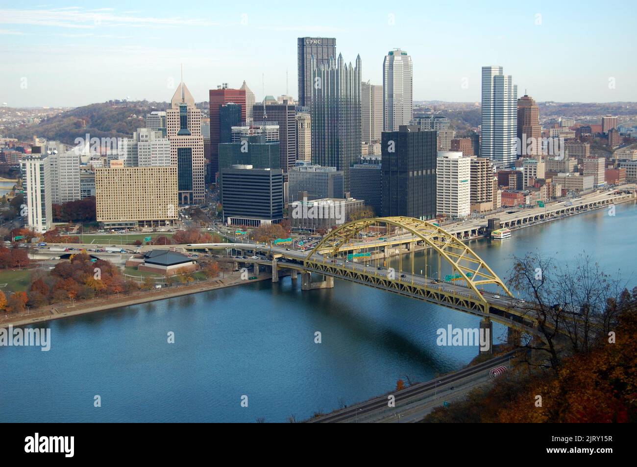The Pittsburgh Skyline shows why it is also known as the "City of