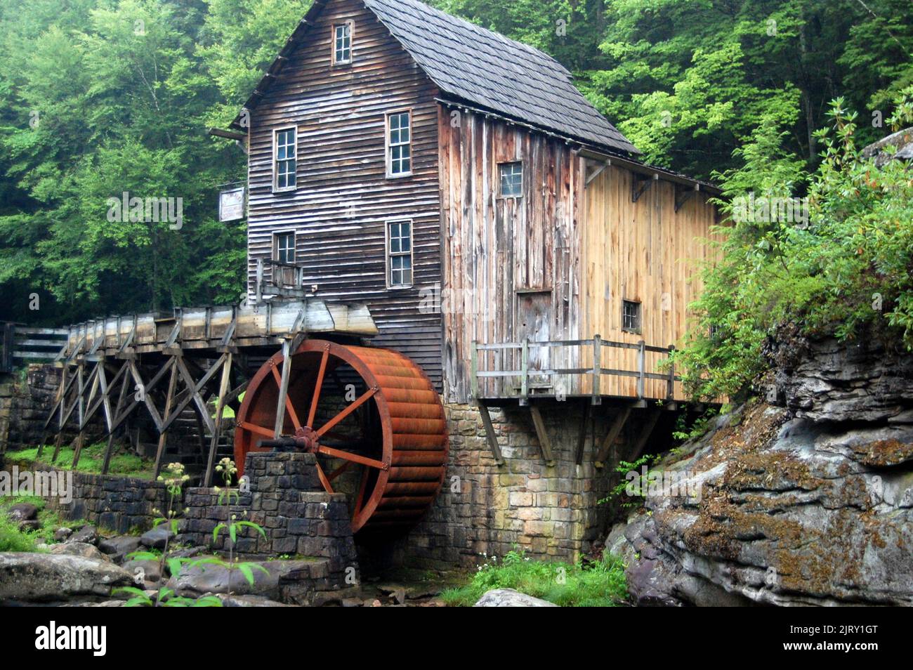 Glade Creek Grist Mill in West Virginia Stock Photo Alamy