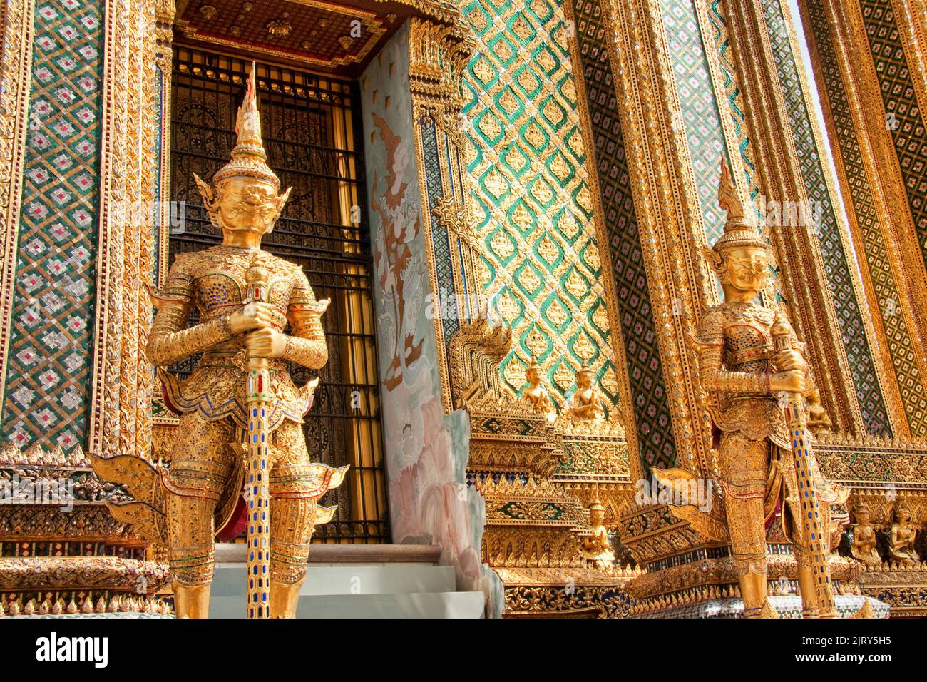 Phra Mondop entrance inside the Grand Palace, Bangkok, Thailand Stock Photo