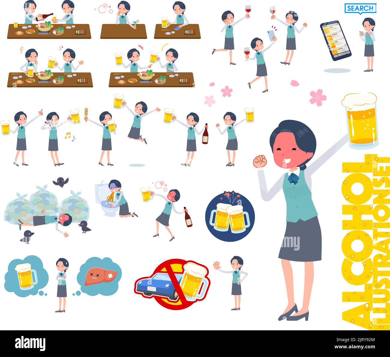 Civil servant and woman Stock Vector Images - Alamy