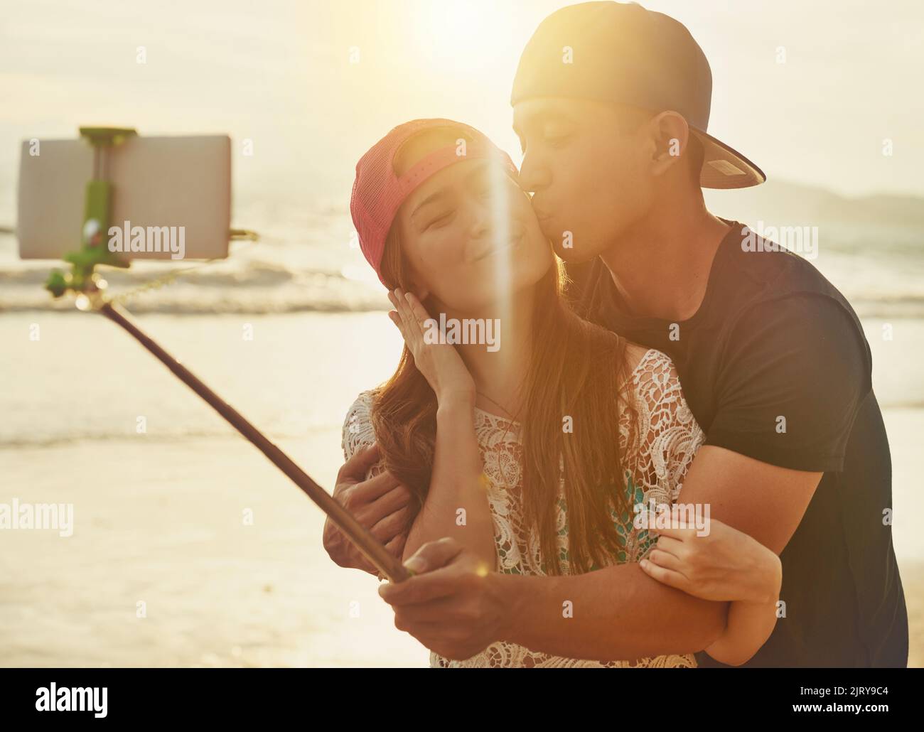 Our time together is worth capturing. an affectionate couple taking a