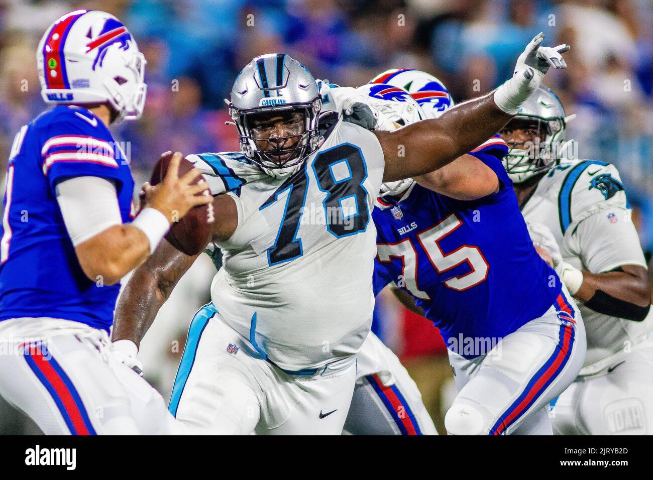 CHARLOTTE, NC - AUGUST 26: Carolina Panthers offensive lineman