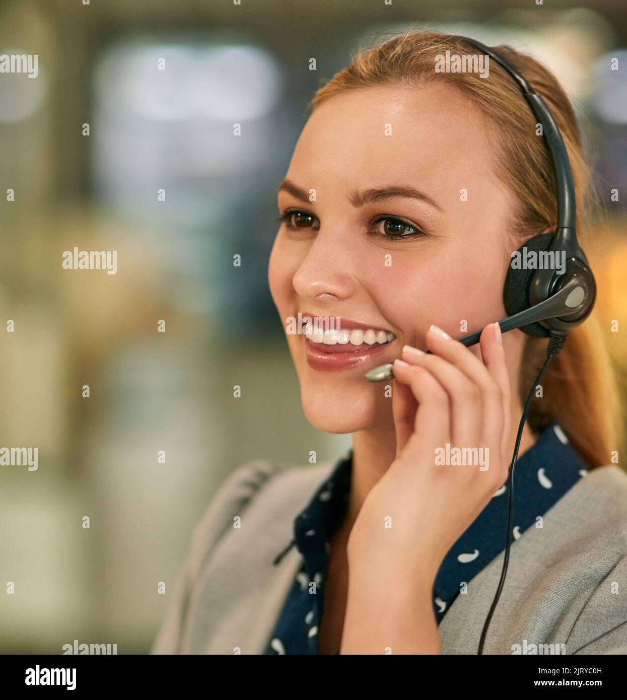 Building customer rapport with her excellent phone manner. an ...