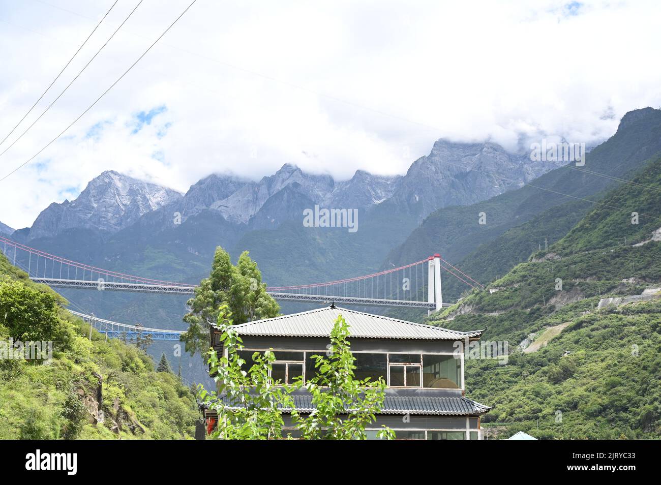 Views from the Awesome Tiger Leaping Gorge in Yunnan Province of China Stock Photo