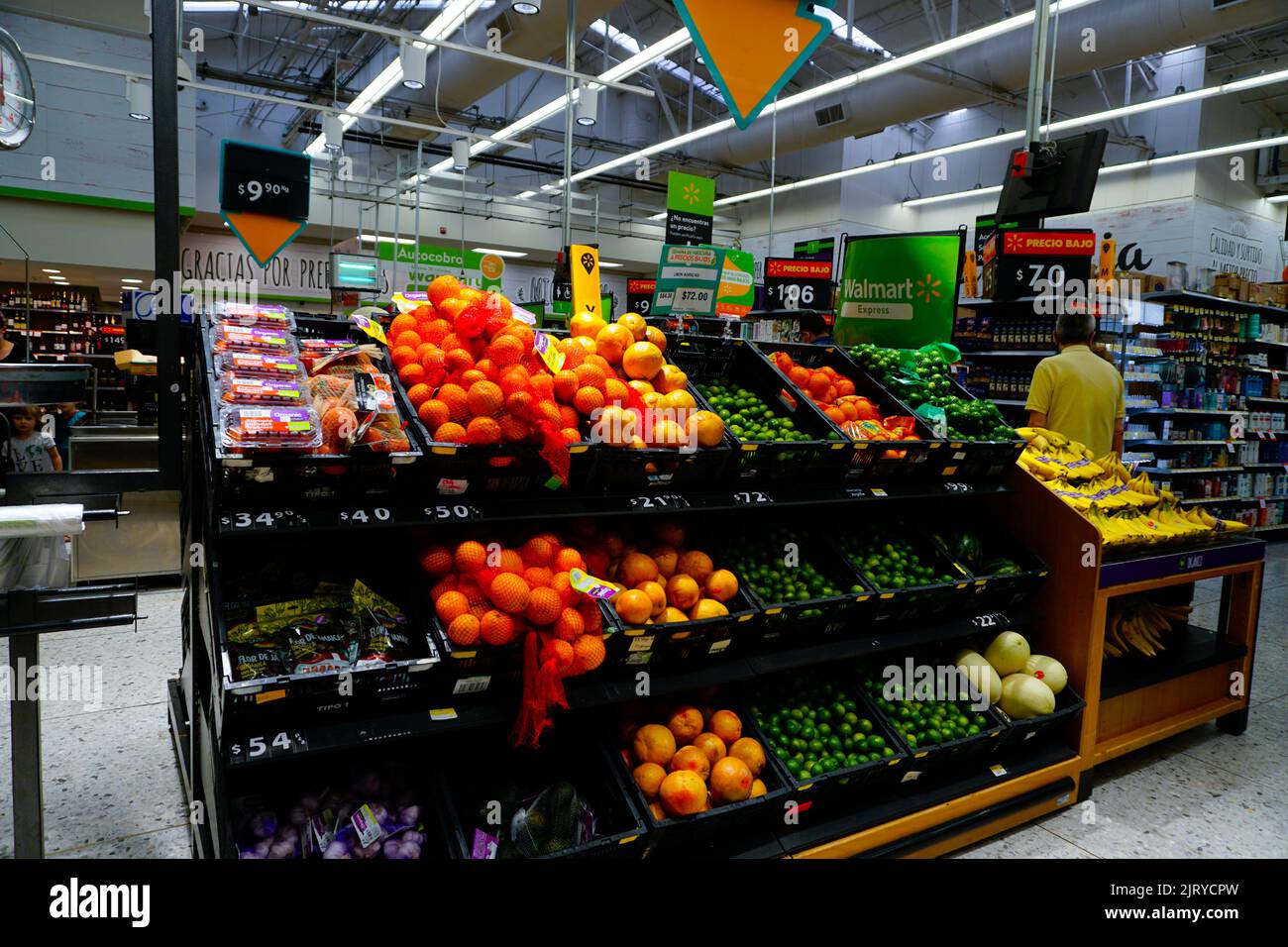 Walmart Express grocery store, Mexico City, Mexico Stock Photo