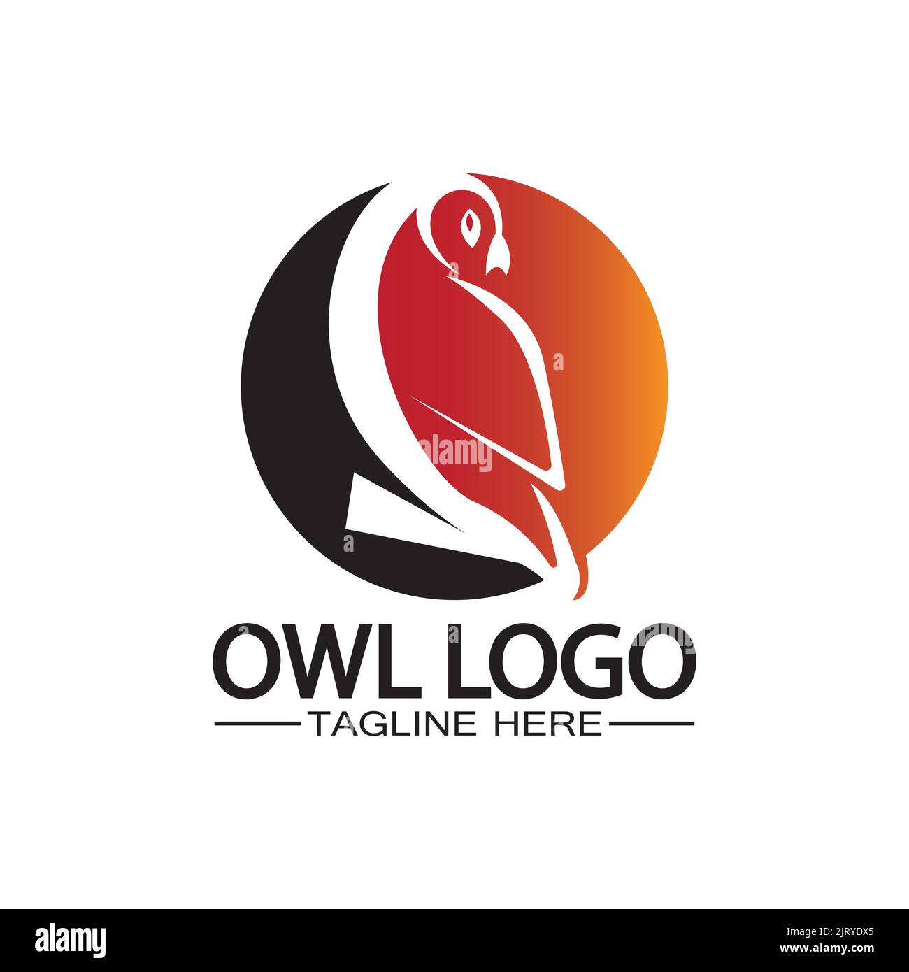 Owl logo vector template Stock Vector