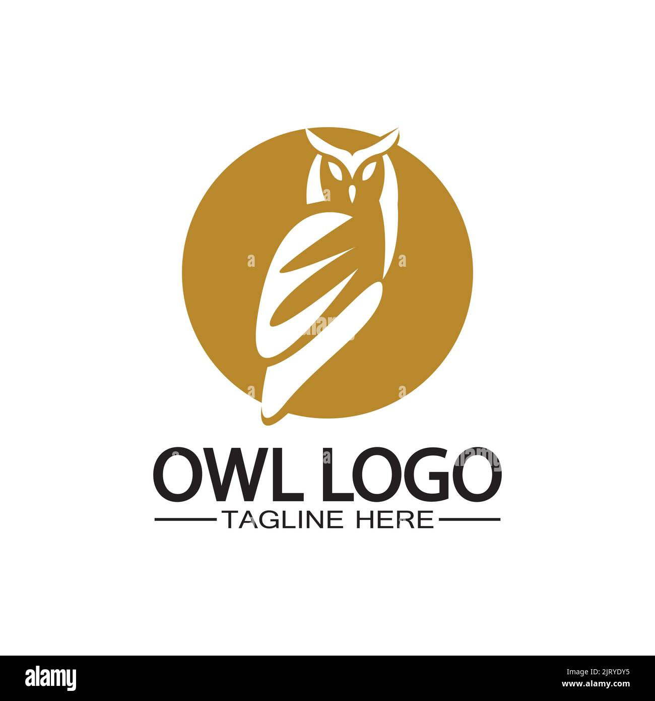 Owl logo vector template Stock Vector
