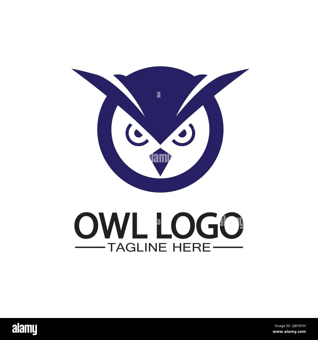 Owl logo vector template Stock Vector