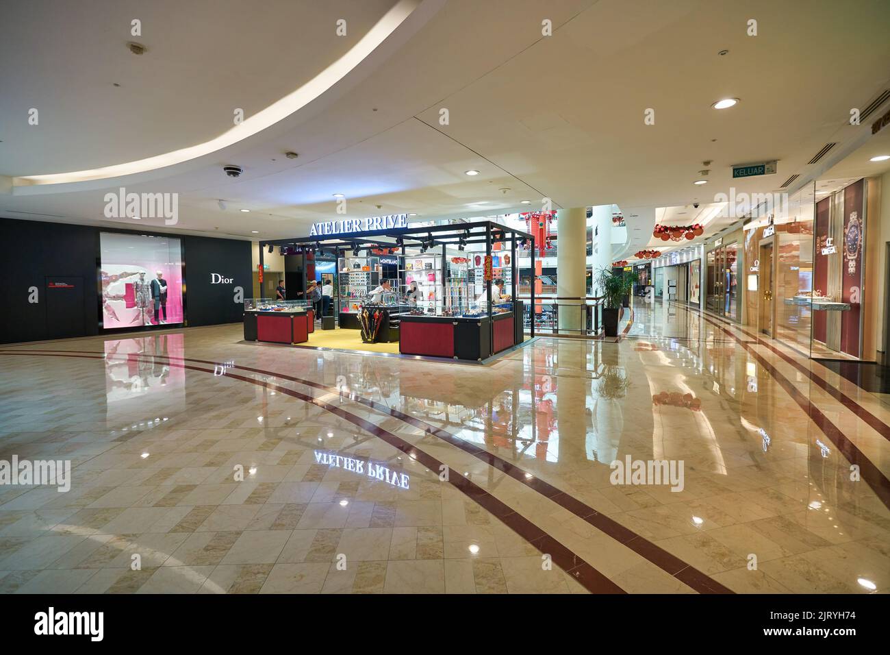 KUALA LUMPUR, MALAYSIA - CIRCA JANUARY, 2020: interior shot of Suria ...