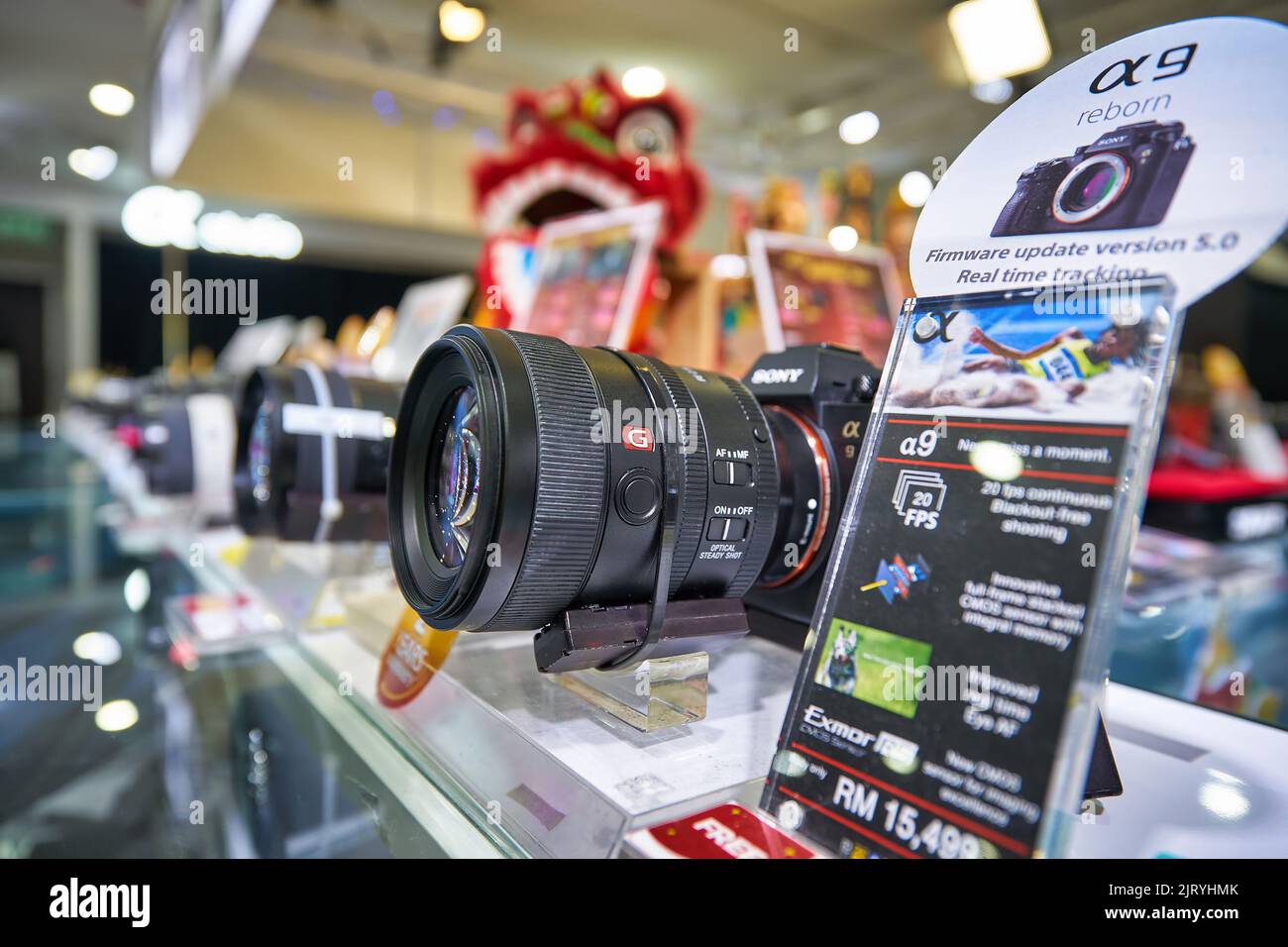 KUALA LUMPUR, MALAYSIA CIRCA JANUARY, 2020 cameras on display at