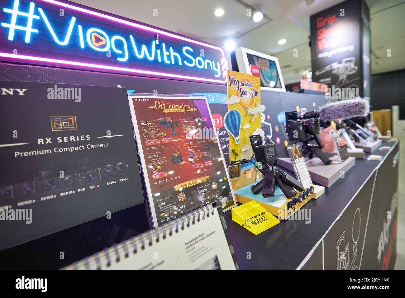 KUALA LUMPUR, MALAYSIA CIRCA JANUARY, 2020 cameras on display at