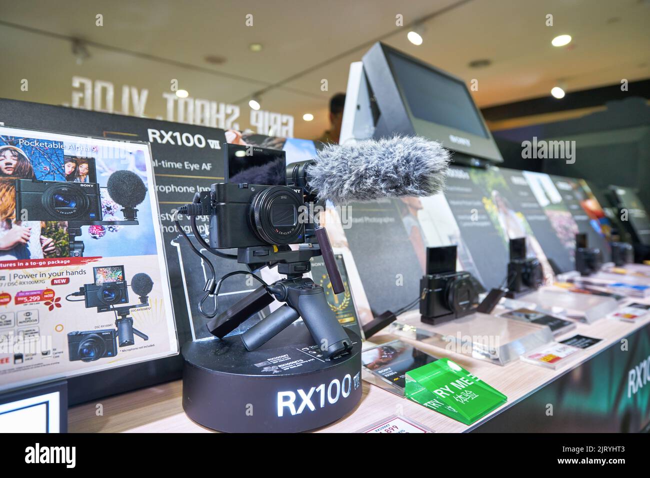 KUALA LUMPUR, MALAYSIA CIRCA JANUARY, 2020 cameras on display at
