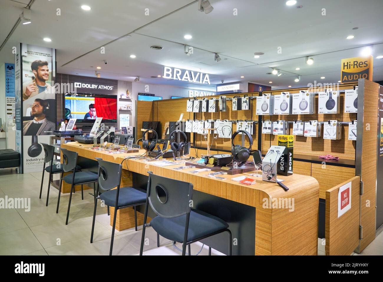 KUALA LUMPUR, MALAYSIA CIRCA JANUARY, 2020 interior shot of Sony