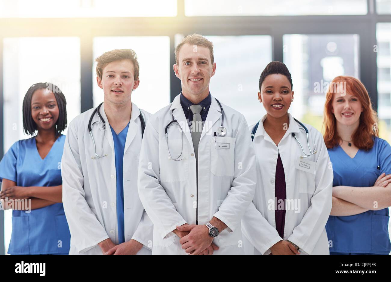 Your health is fundamental to us all. Portrait of a group of medical practitioners standing