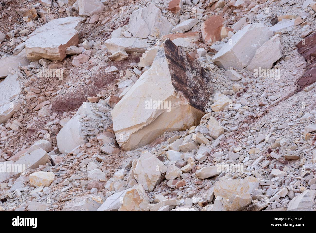 Rockslide, Canyonlands National Park, Utah. Stock Photo