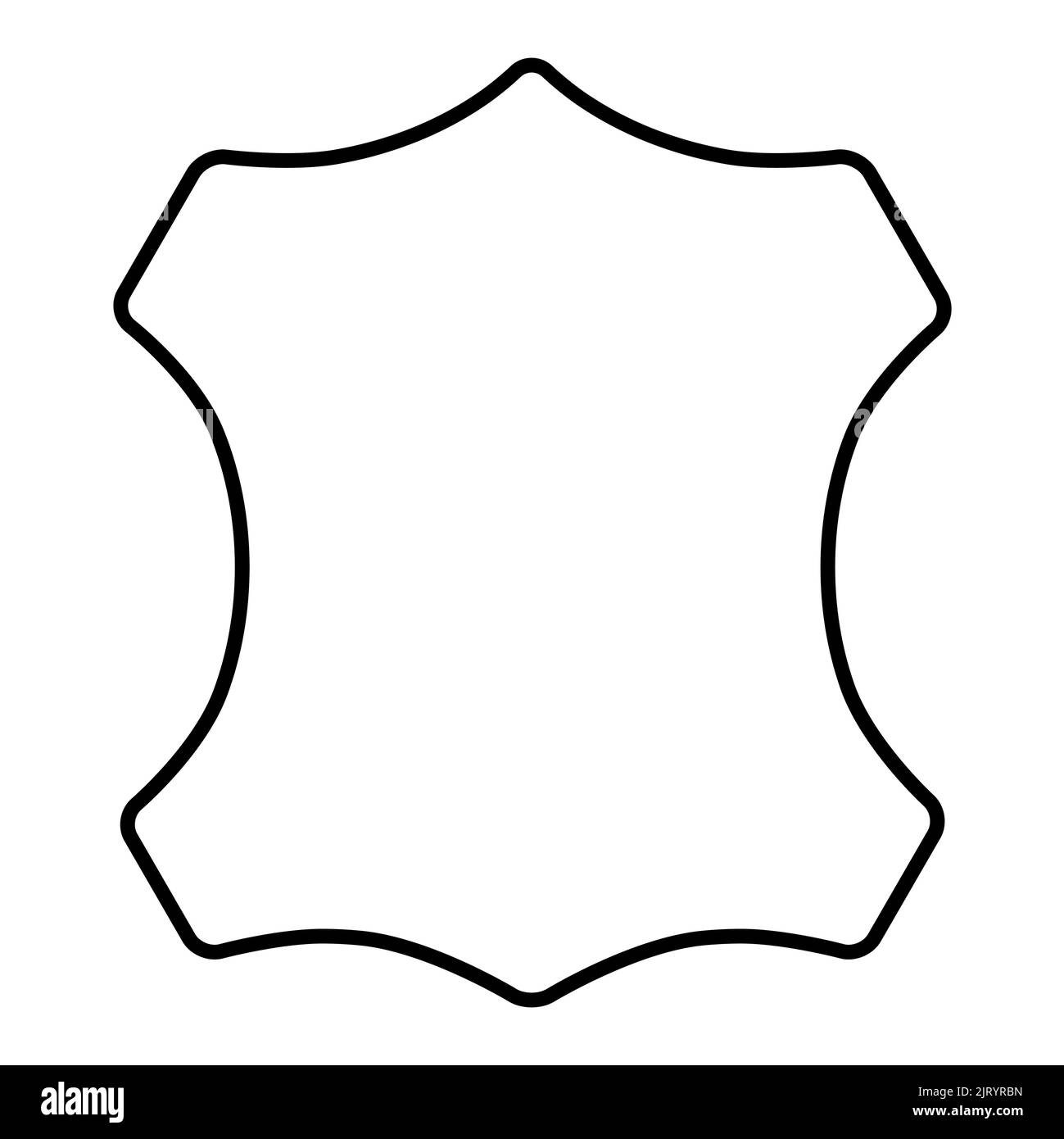 Leather skin fashion icon, animal material graphic sign, texture design