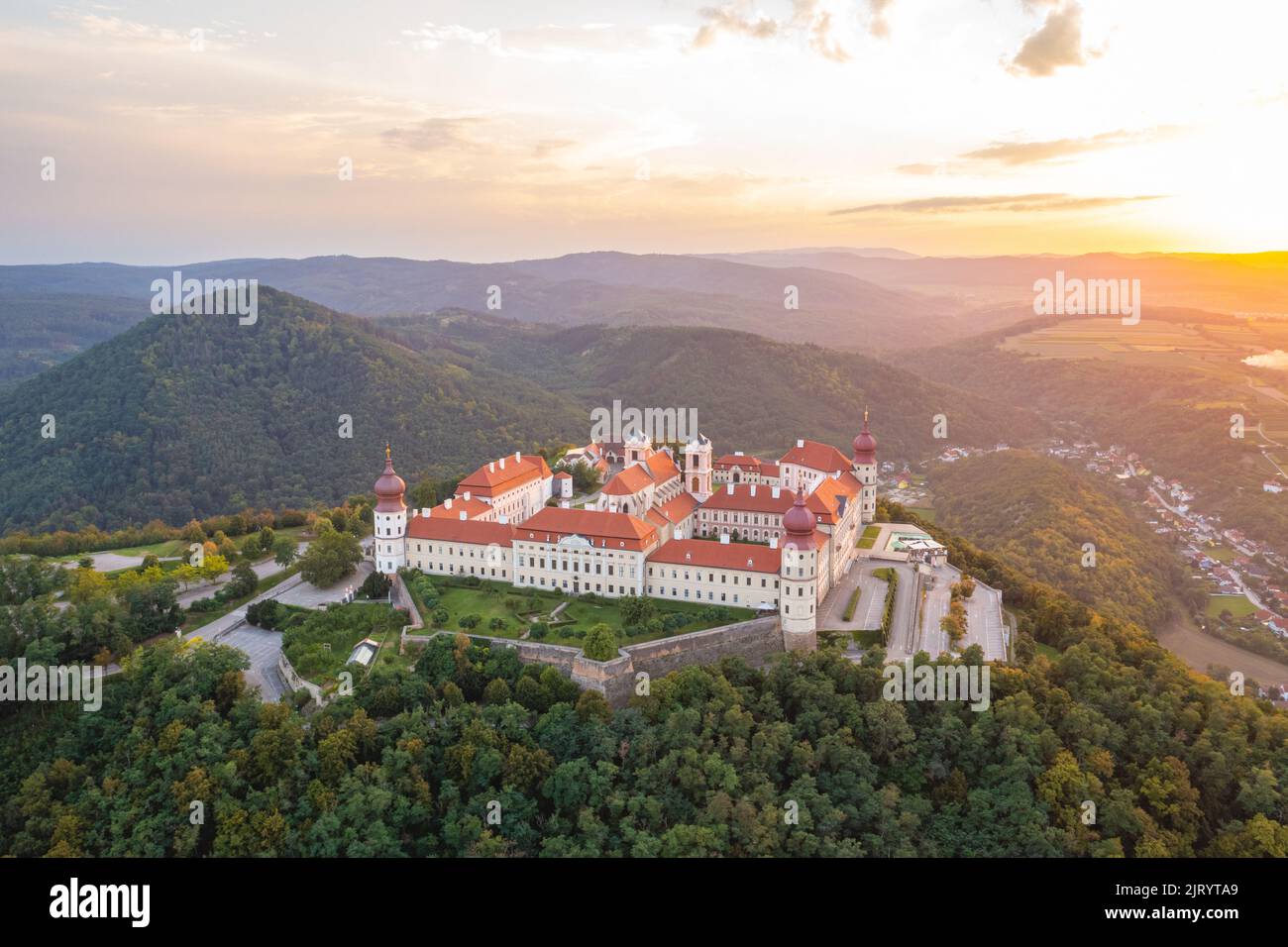 Gottweig Abbey in Wachau. Beautiful landmark in Lower Austria, Europe during summer. Stock Photo