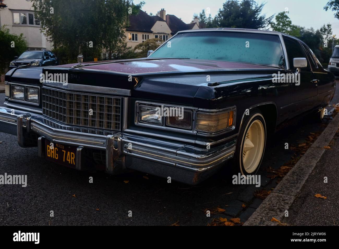 the classic low rider coup Deville a rare sight among the American fans ...