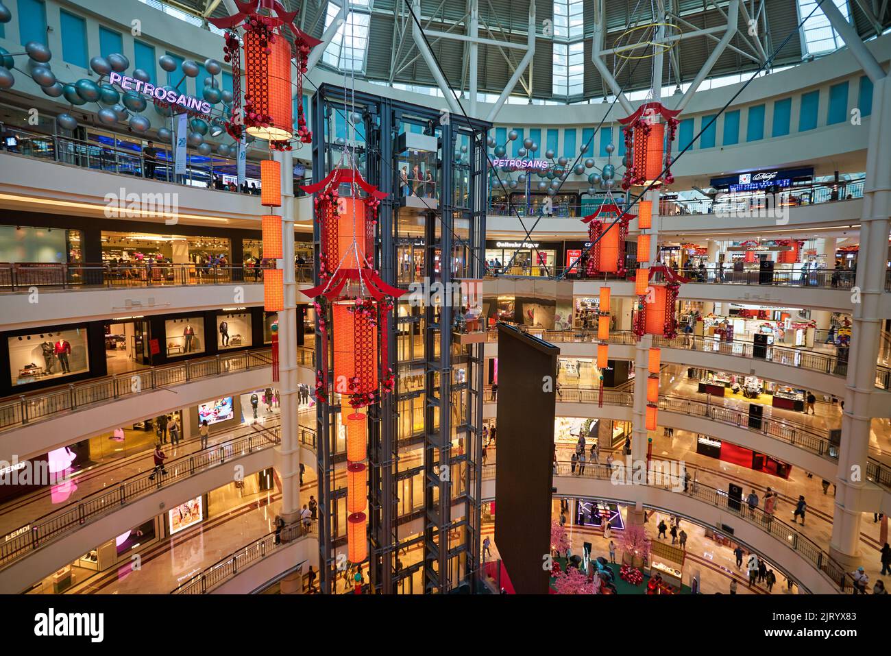 KUALA LUMPUR, MALAYSIA - CIRCA JANUARY, 2020: interior shot of Suria ...