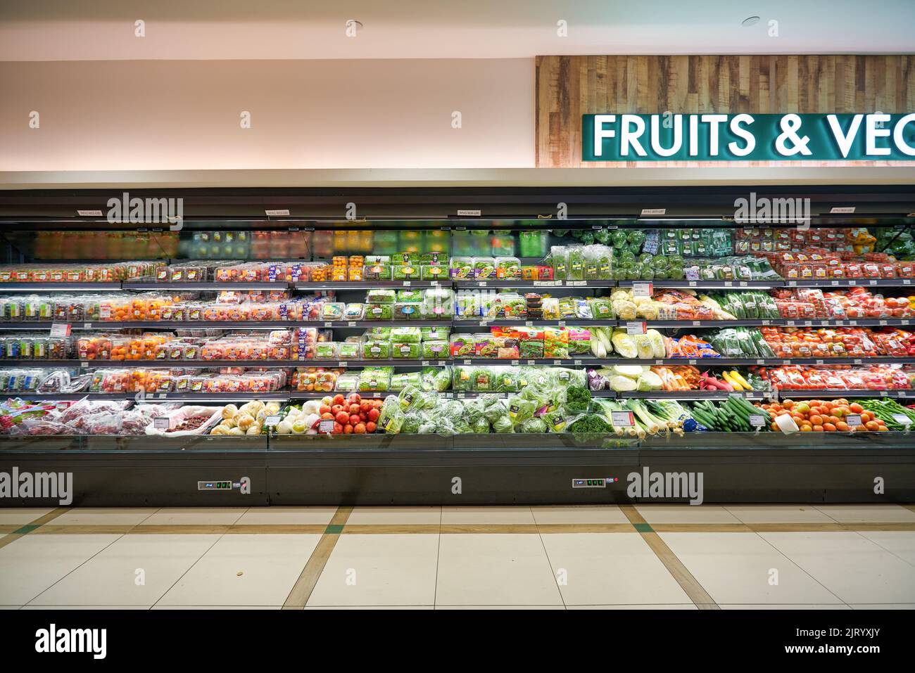 KUALA LUMPUR, MALAYSIA CIRCA JANUARY, 2020 entrance to Cold Storage