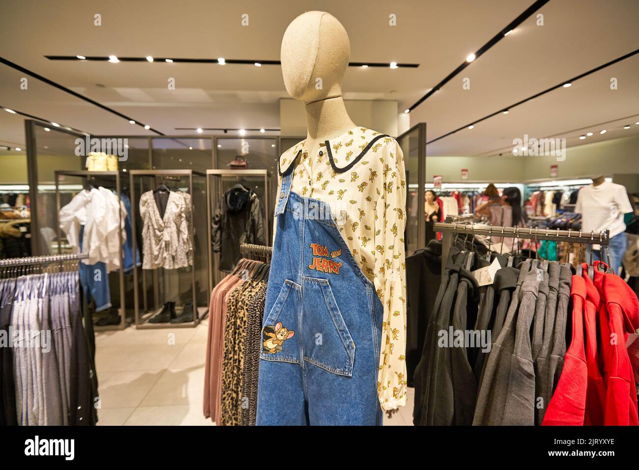 KUALA LUMPUR, MALAYSIA - CIRCA JANUARY, 2020: interior shot of Louis Vuitton  store in Suria KLCC shopping mall in Kuala Lumpur. Stock Photo