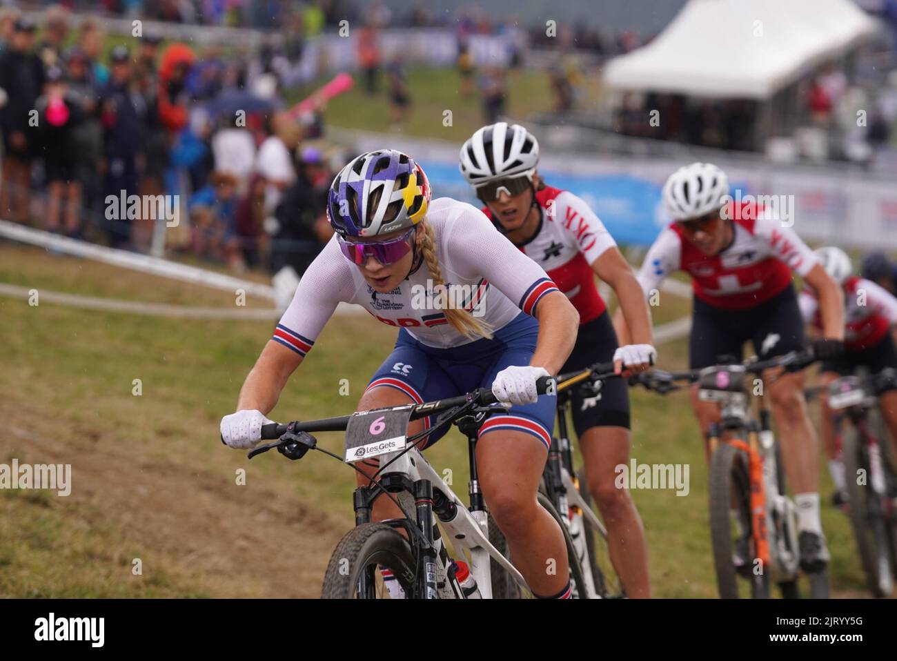 6 RICHARDS Evie during UCI Mountain Bike World Championships in Les