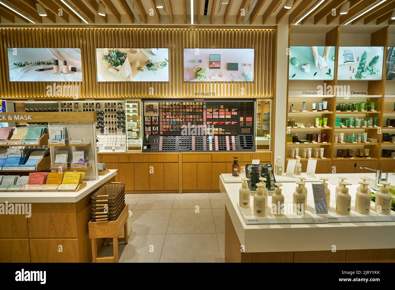 KUALA LUMPUR, MALAYSIA CIRCA JANUARY, 2020 personal care products on