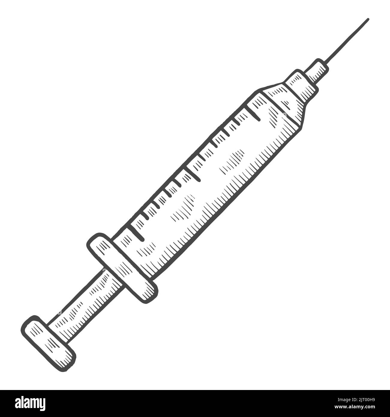 syringe healthcare charity humanitarian international day isolated doodle hand drawn sketch with