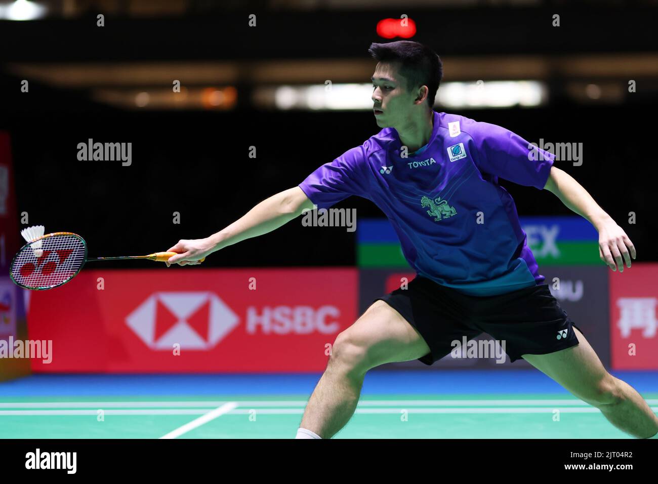 Tokyo, Japan. 27th Aug, 2022. Kunlavut Vitidsarn (THA) Badminton