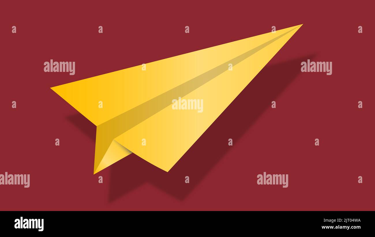 paper plane origami style Art Stock Photo Alamy