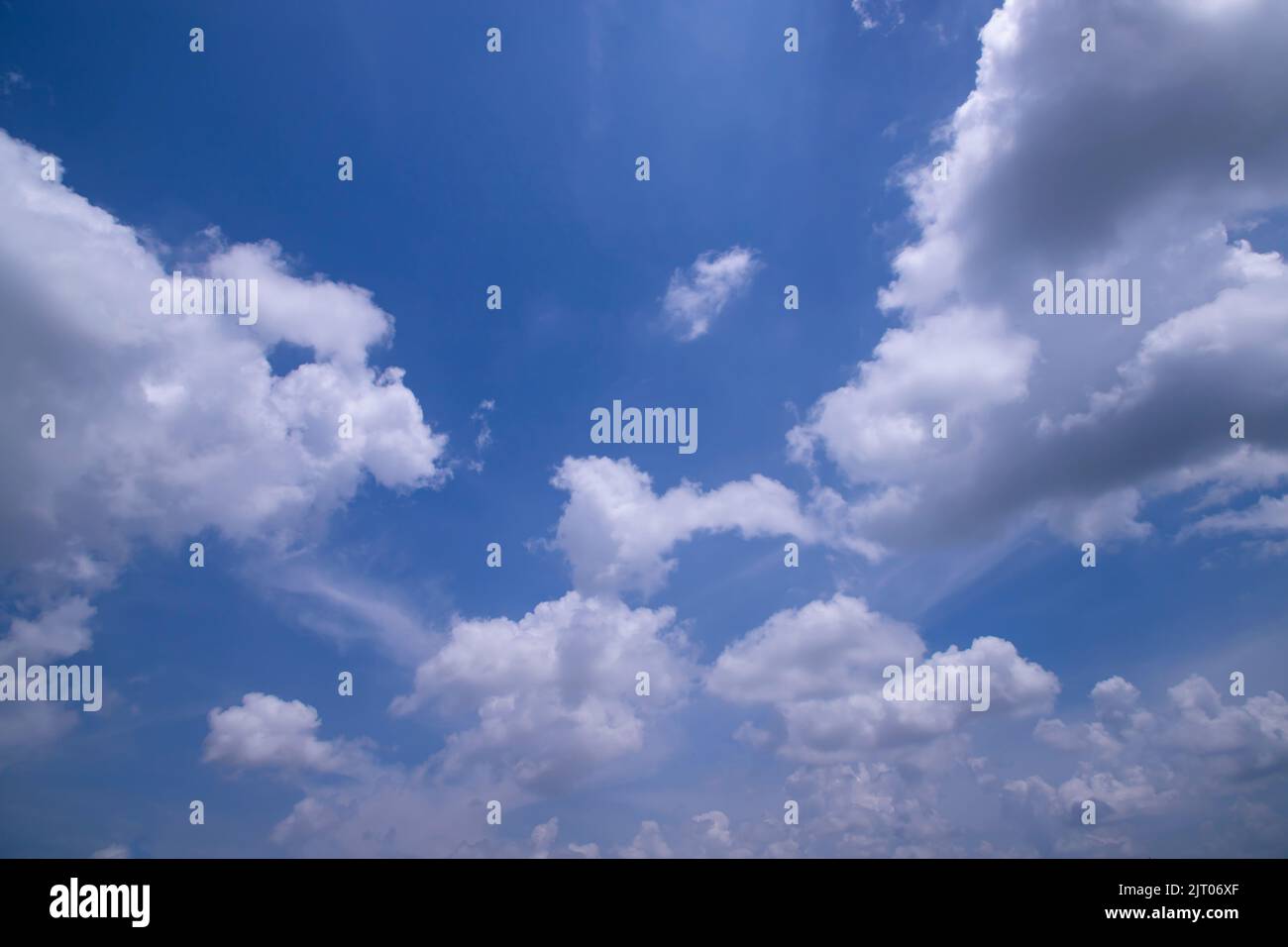 Beautiful Blue Sky With White Cloud Natural abstract background view ...